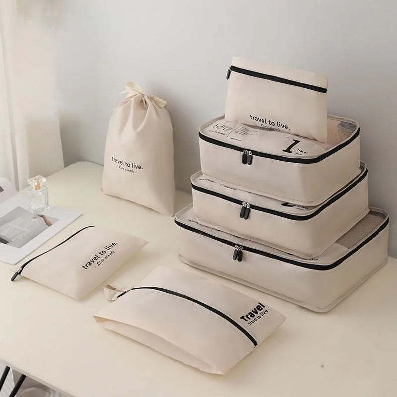 7 Set Packing Cubes Travel Essentials-ForWanderers