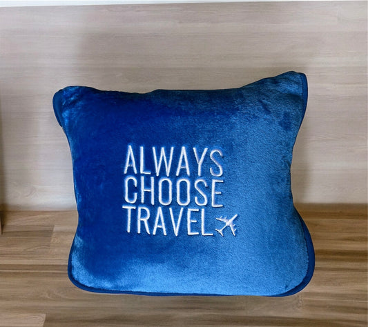 ACT 2-in-1 Travel Blanket - Blue