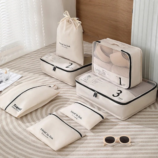 7 Set Packing Cubes Travel Essentials-ForWanderers